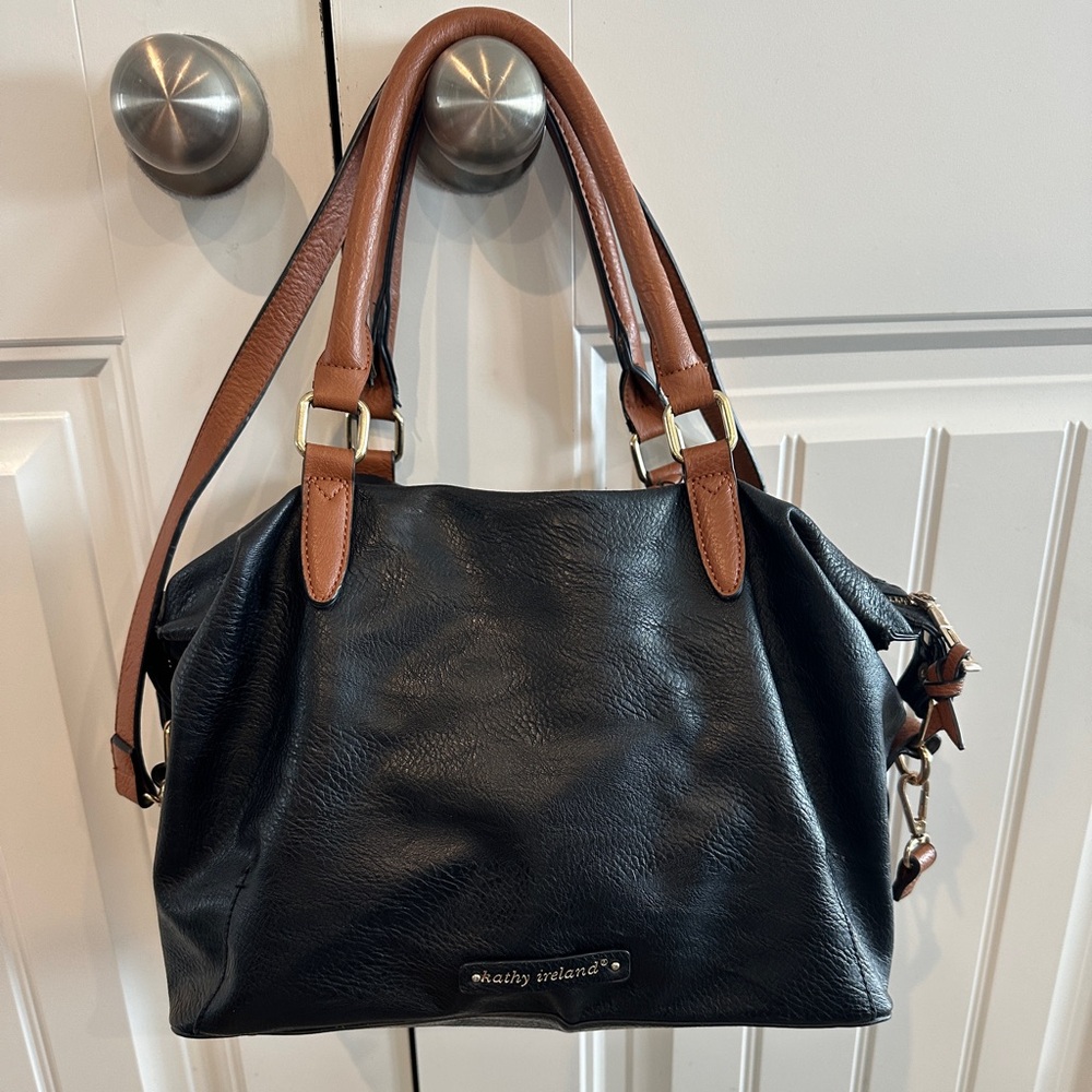 Kathy Ireland Leather Handbag